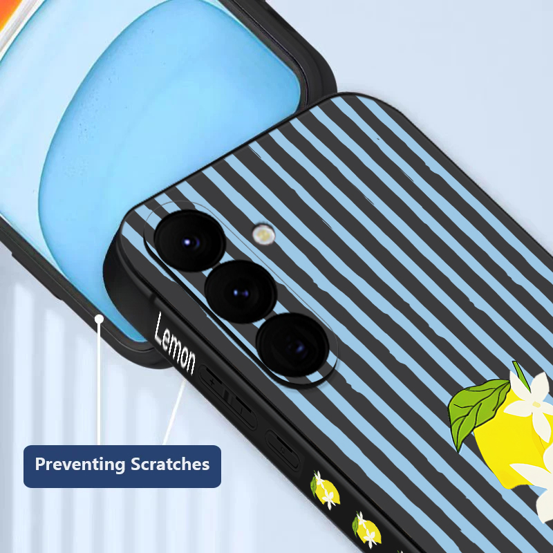 Stripe Lemon Print TPU Phone C - Samsung Galaxy A55 recension och pris