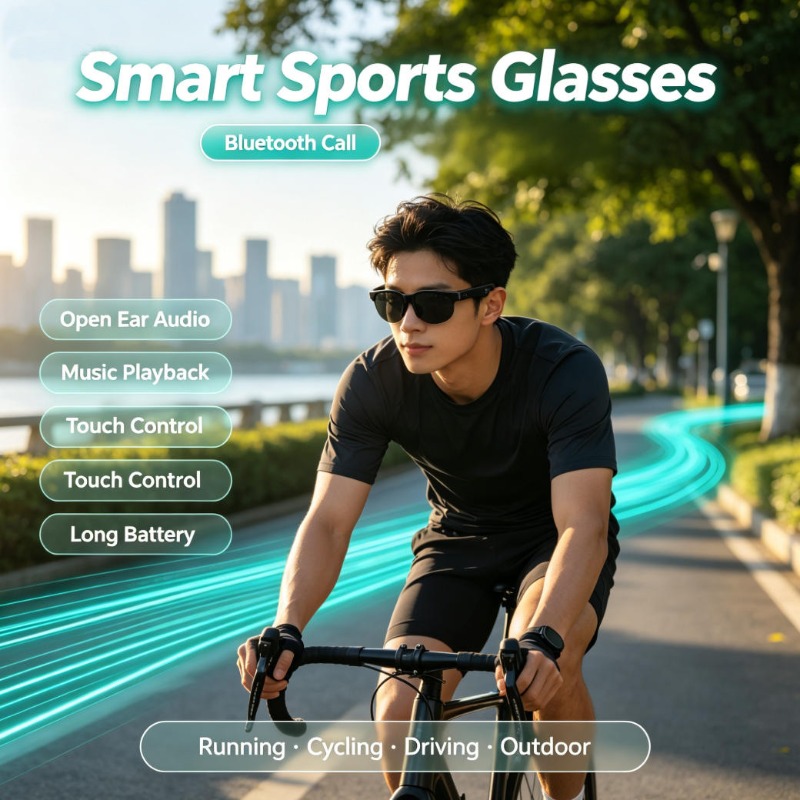 Smart Sports Glasses Open Ear  - Smart Glasses Lens recension och pris