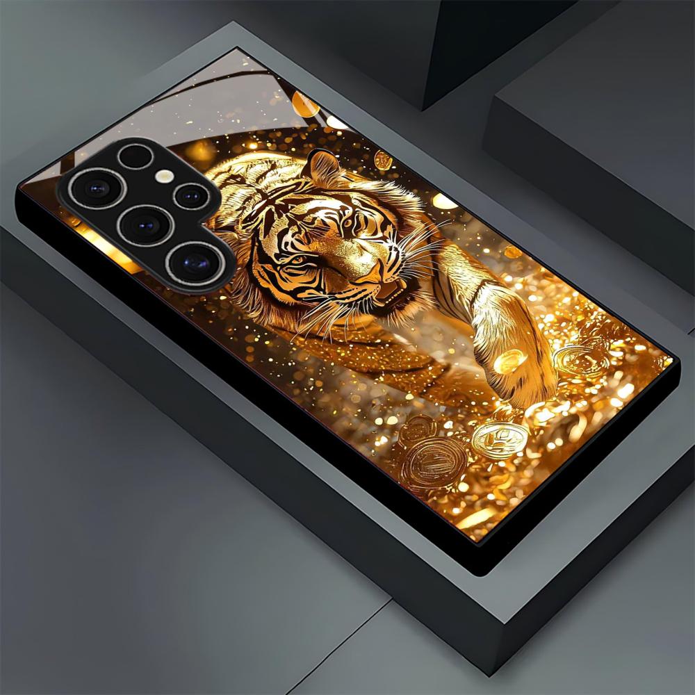 Tiger pattern glass Phone Case - Samsung Galaxy S24 recension och pris